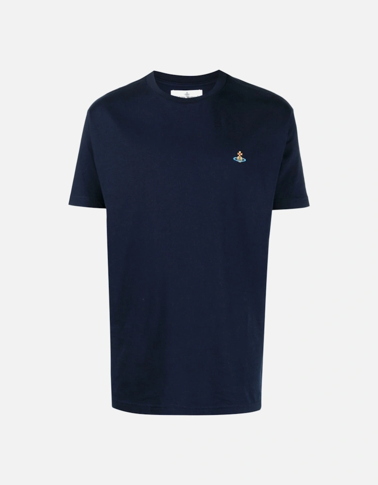 Classic Mutlicoloured Orb T-shirt Navy