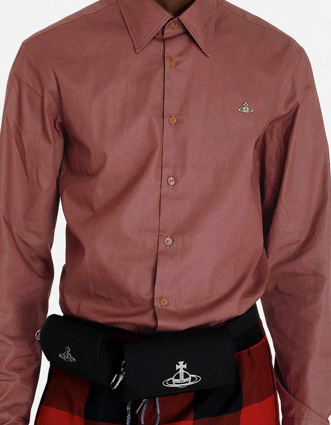 Classic Ghost Shirt With Orb Brown