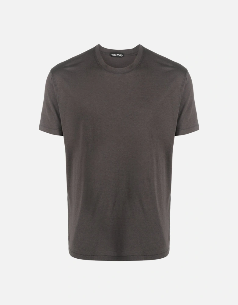 Lyocell Cotton T Shirt Charcoal
