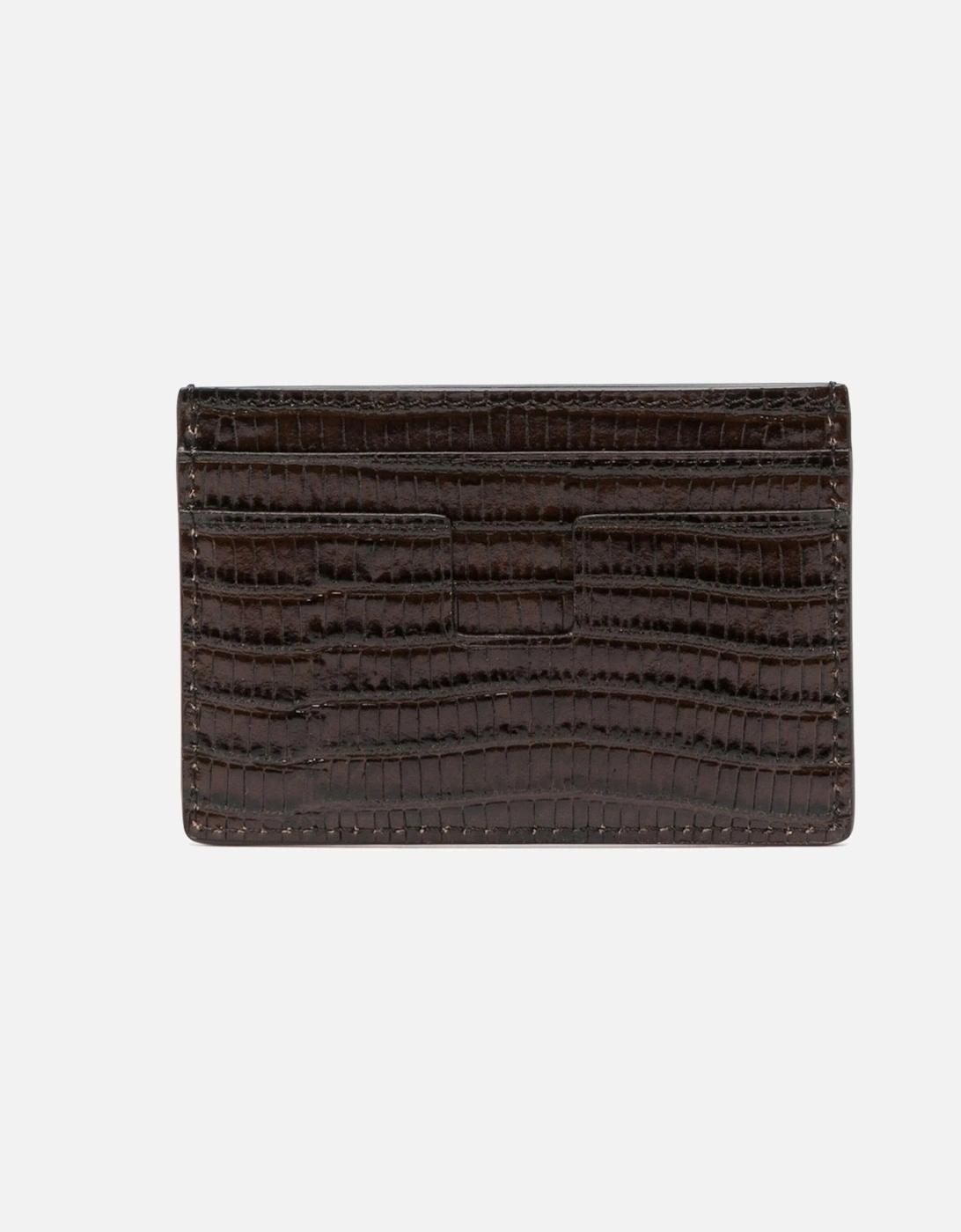 Tejus T Line Bifold Card Case Brown