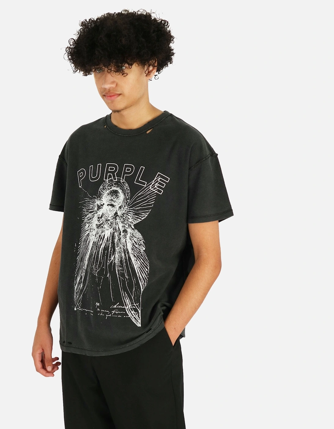 Angel Inside Out Black Tee, 5 of 4
