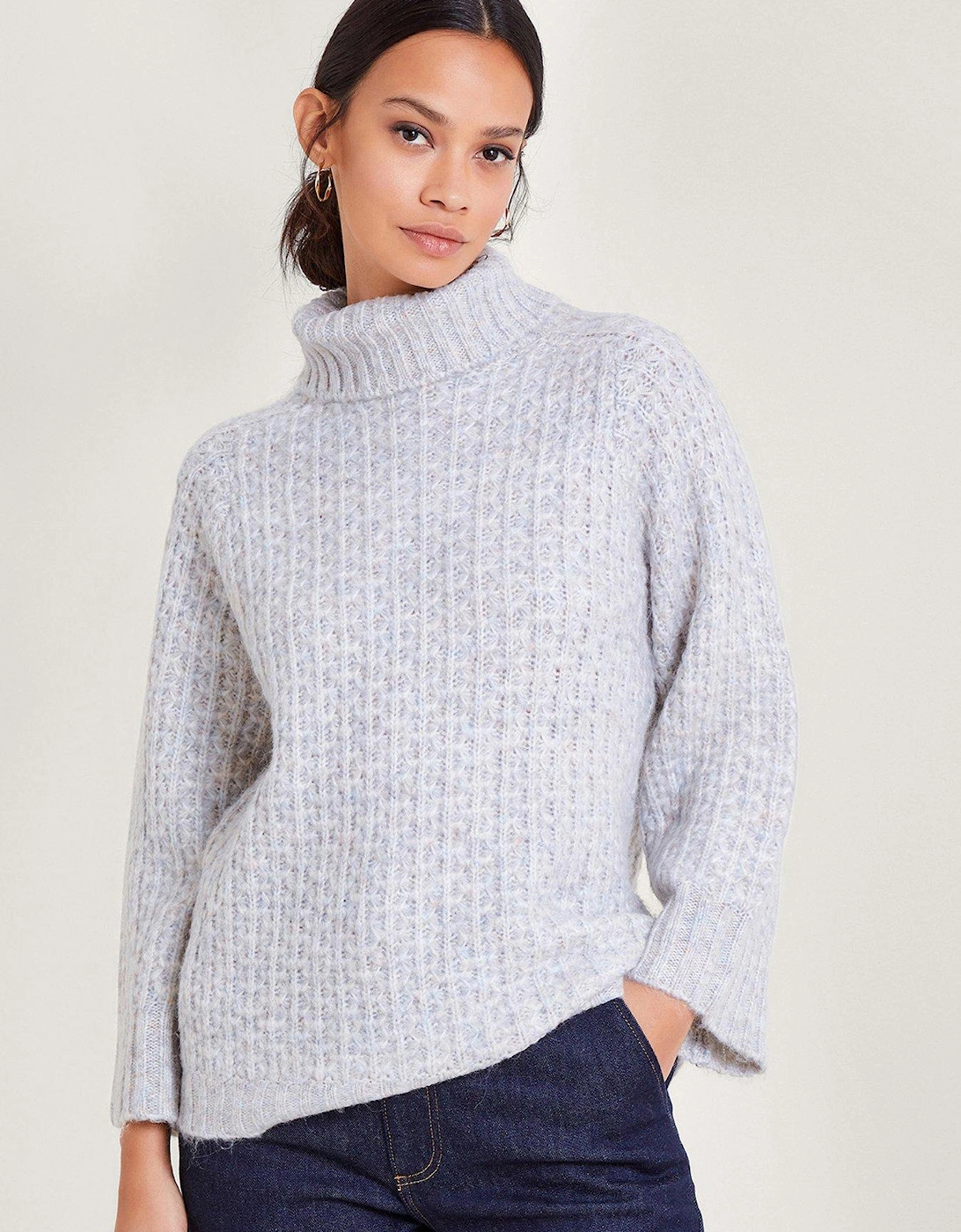 Ray Roll Neck Jumper, 2 of 1