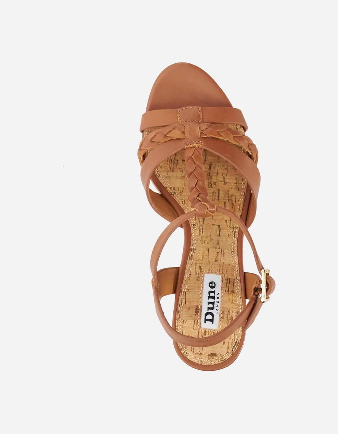 Ladies Koali - Plait Strap Cork Wedge Sandals