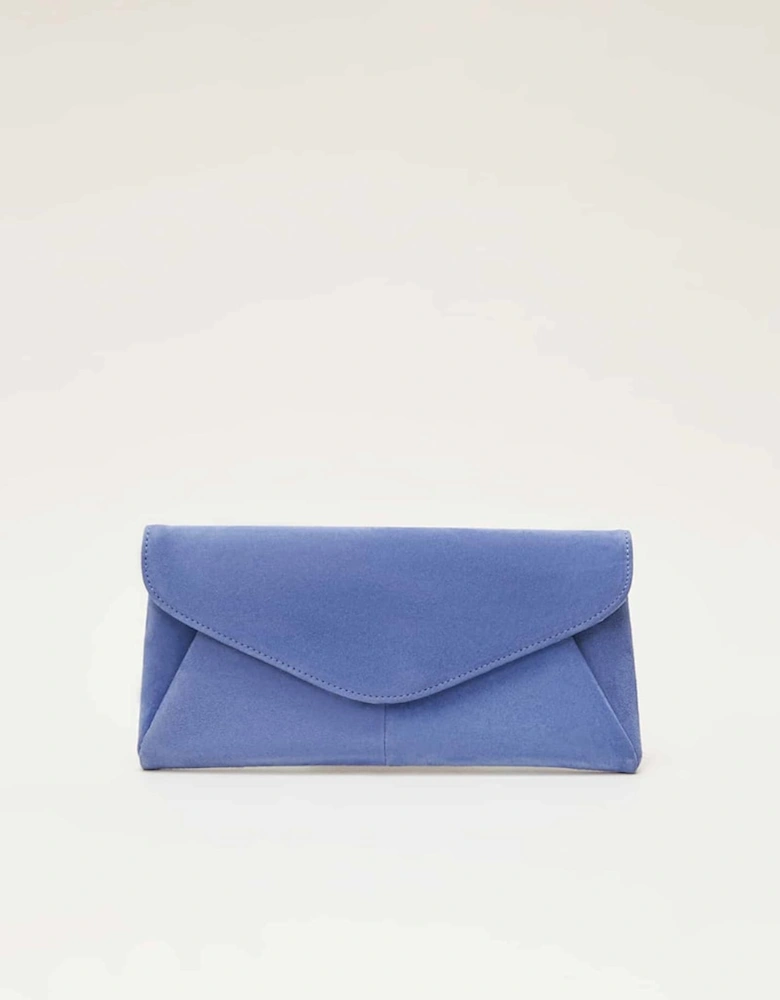 Wendie Suede Envelope Clutch Bag