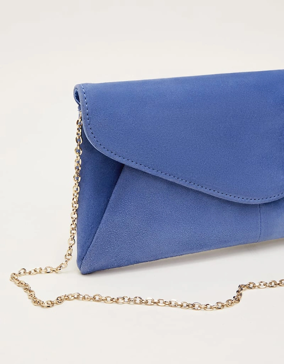 Wendie Suede Envelope Clutch Bag