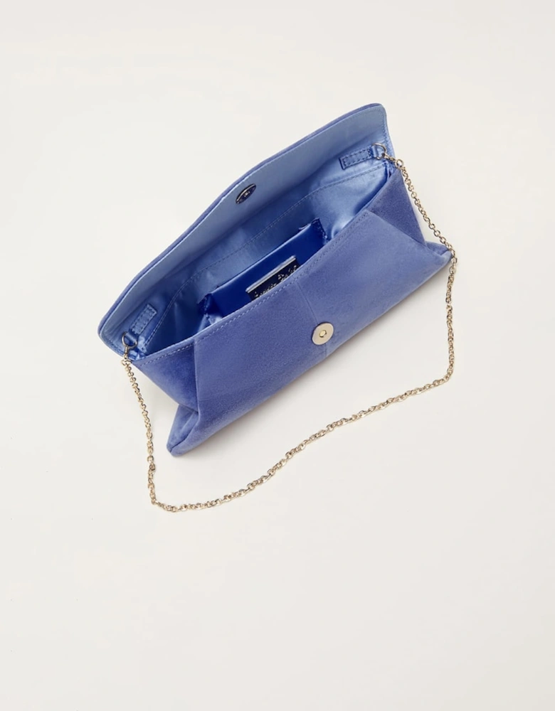 Wendie Suede Envelope Clutch Bag