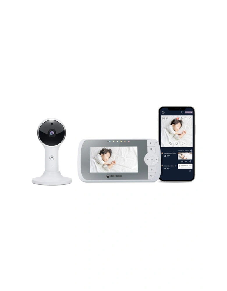 VM64 Smart Connect Wi-Fi Video Baby Monitor with Nursery App and 4.3" Parent Unit