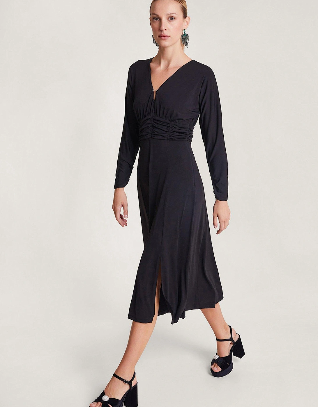 Ray Ruched Dress Black, 2 of 1