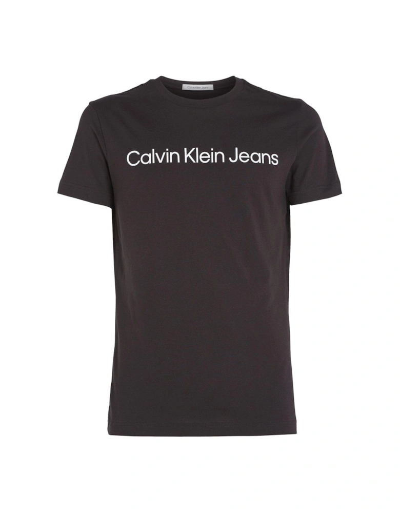 Core Institutional Logo Slim T-Shirt - Black