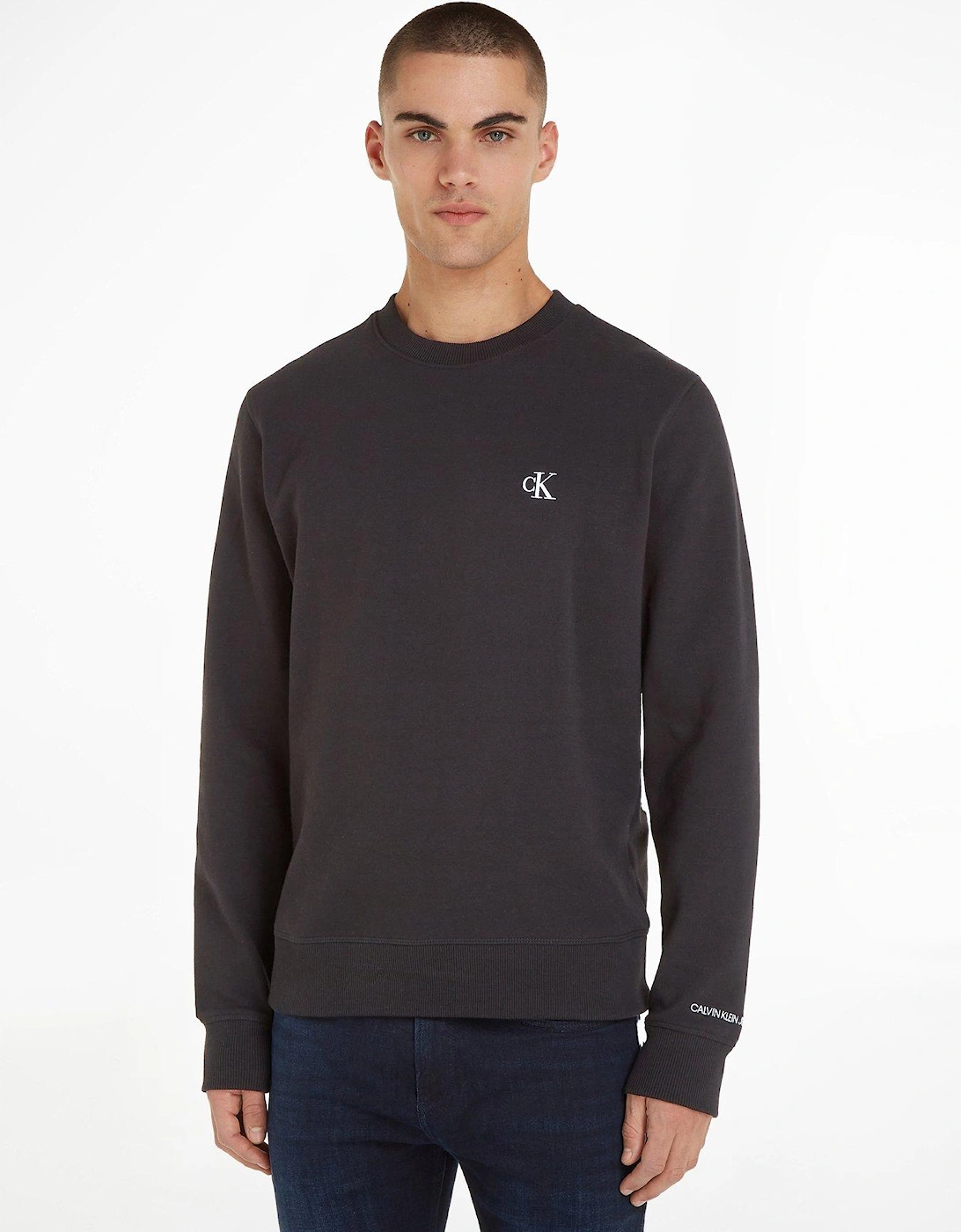 Ck Essential Reg Crew Sweat - Black, 6 of 5