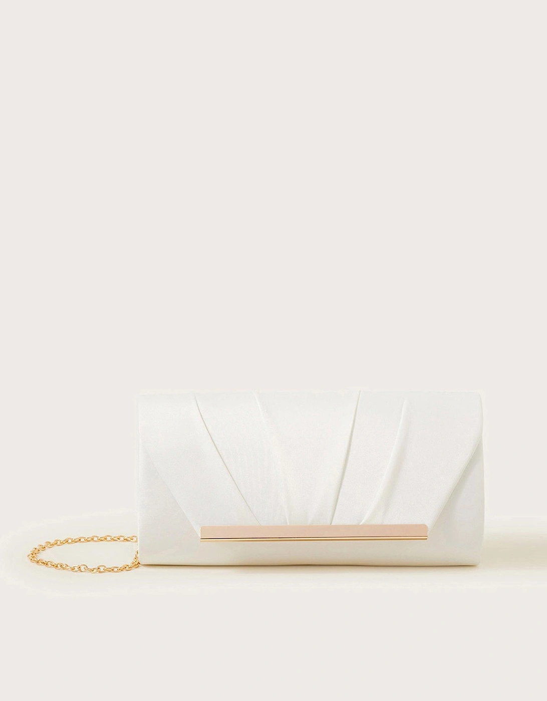 Ivory Pleated Clutch, 2 of 1
