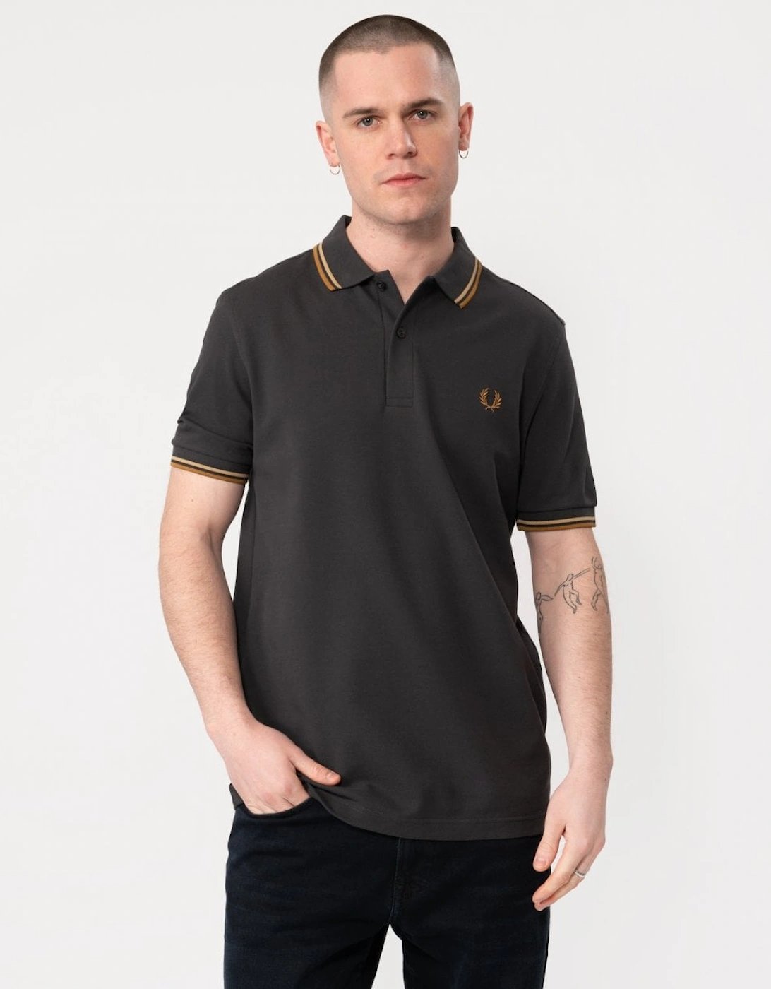 Mens Twin Tipped Signature Polo Shirt, 5 of 4