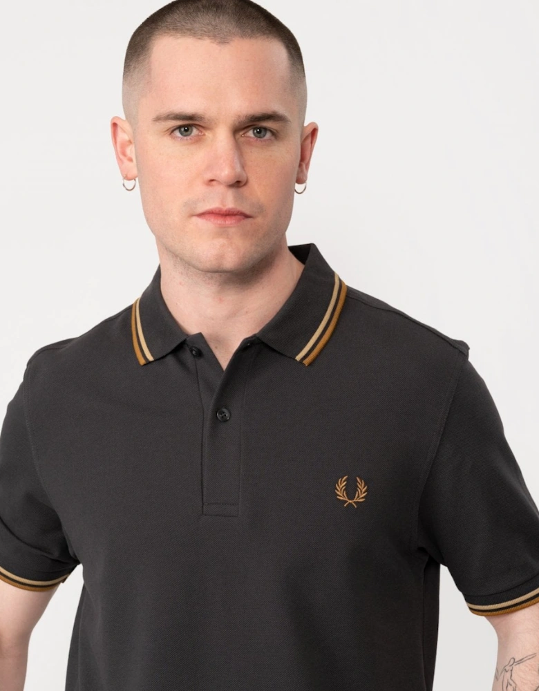 Mens Twin Tipped Signature Polo Shirt