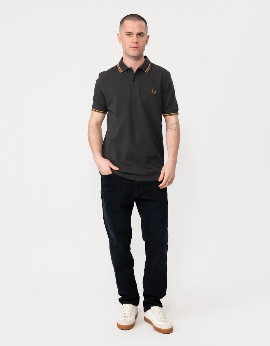 Mens Twin Tipped Signature Polo Shirt