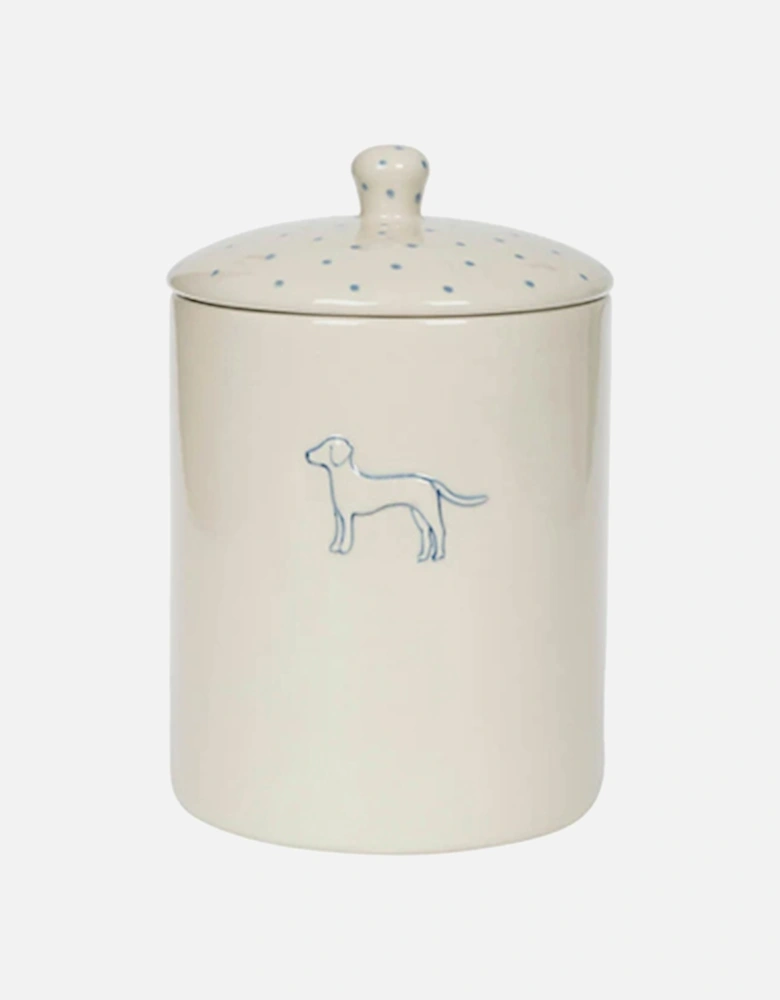 Pet Storage Jar Stoneware Patterned Fetch