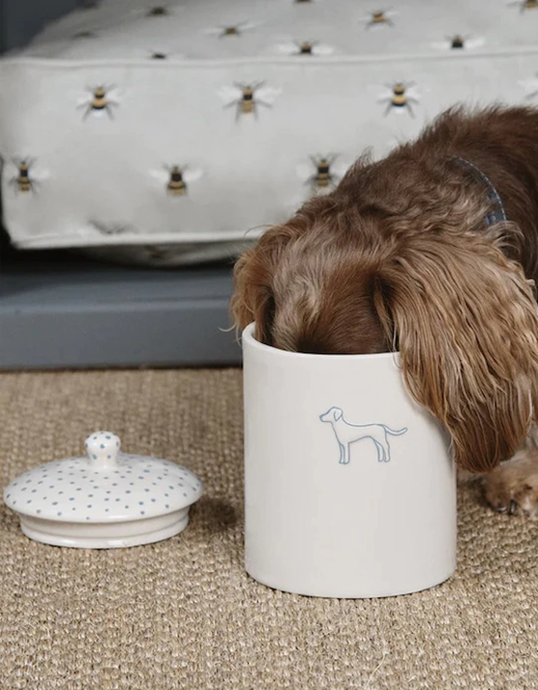 Pet Storage Jar Stoneware Patterned Fetch