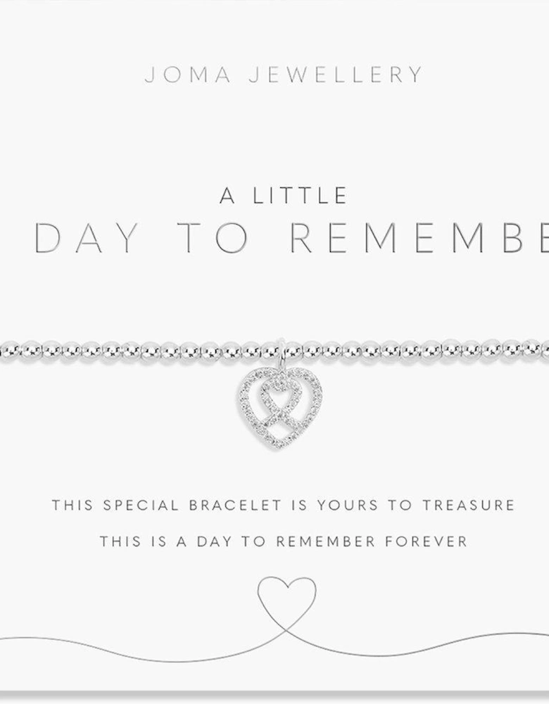 A LITTLE , A DAY TO REMEMBER , Silver , Bracelet , 17.5cm stretch