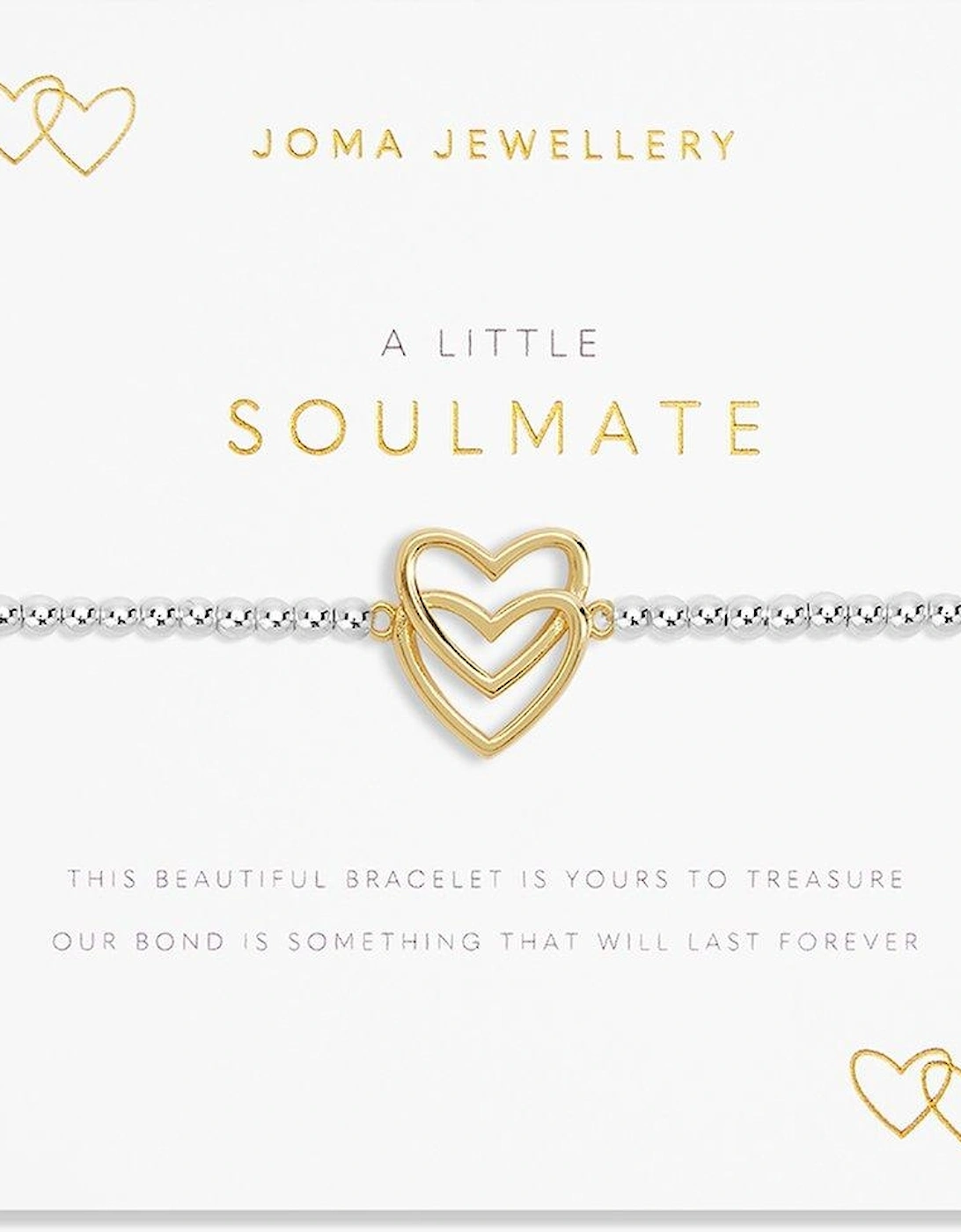 A LITTLE , SOULMATE , Silver and Gold , Bracelet , 17.5cm stretch, 2 of 1