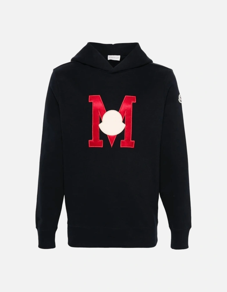M Logo Pullover Hoodie Navy