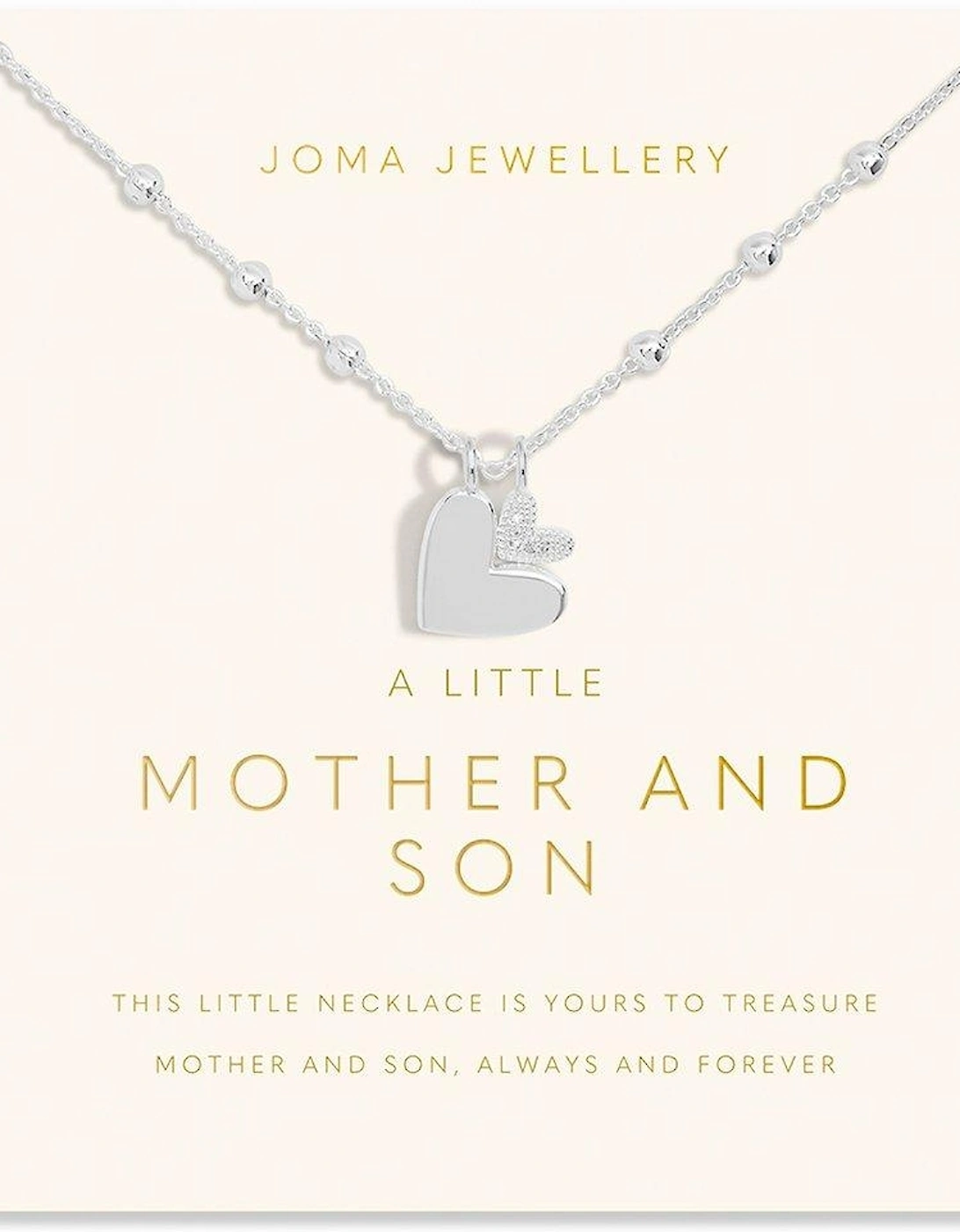 MOTHER'S DAY A LITTLE NECKLACE , MOTHER AND SON , Silver , Necklace , 46cm + 5cm extender, 2 of 1