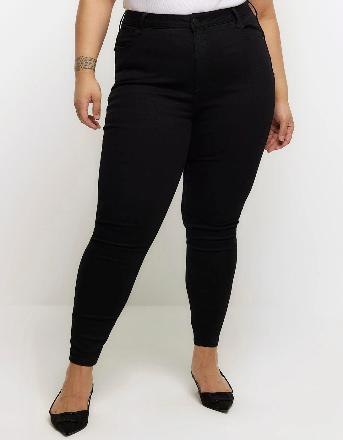 Plus Molly High Rise Skinny Jean - Black, 5 of 4