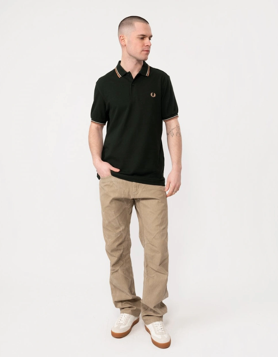 Mens Twin Tipped Signature Polo Shirt