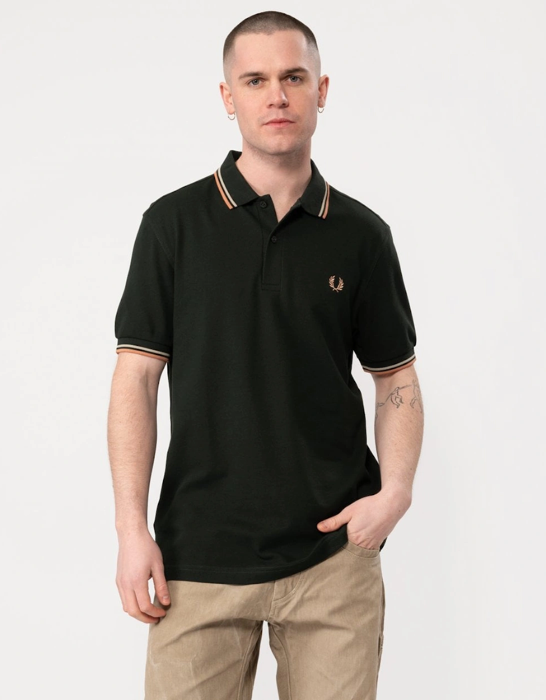 Mens Twin Tipped Signature Polo Shirt, 5 of 4