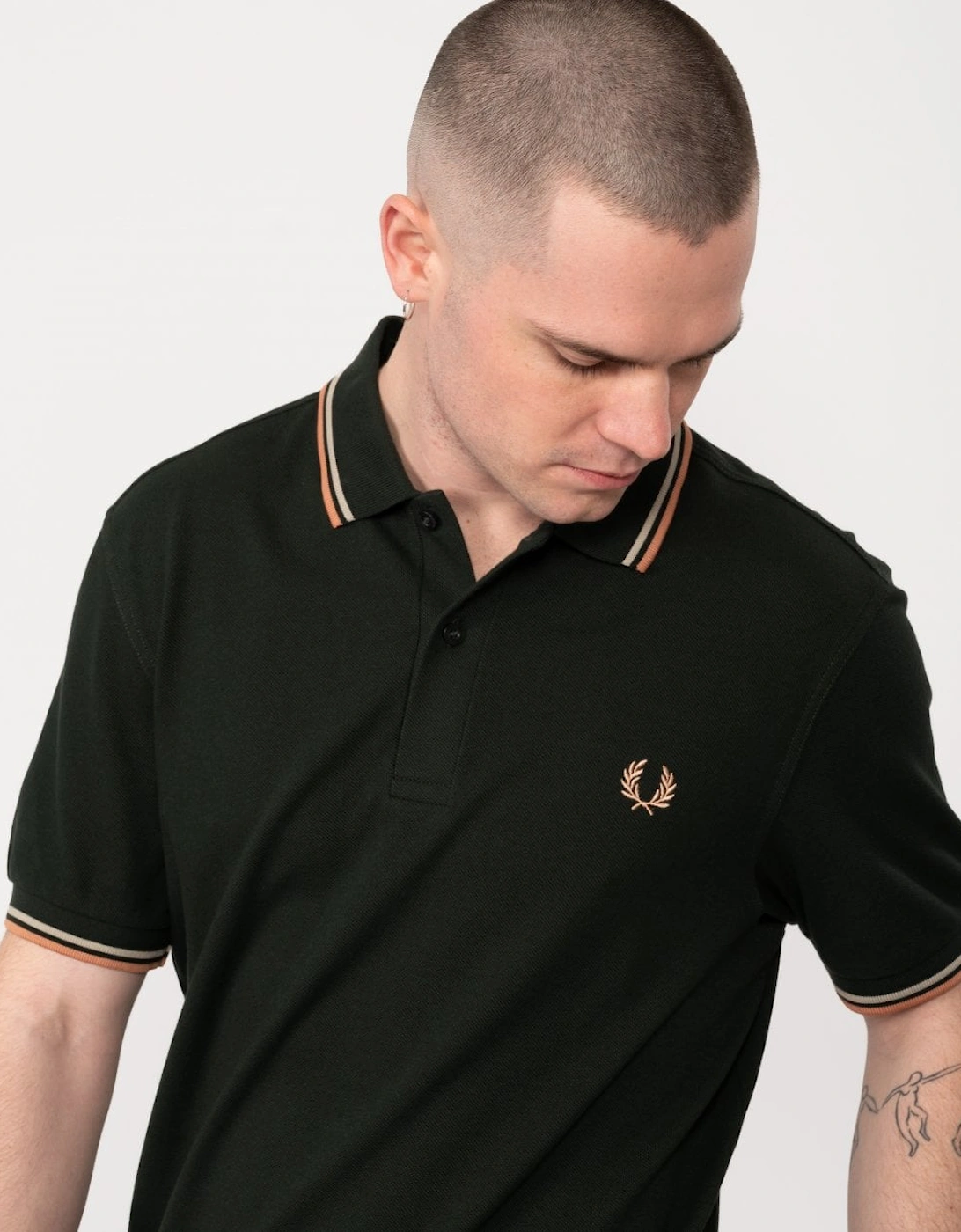 Mens Twin Tipped Signature Polo Shirt