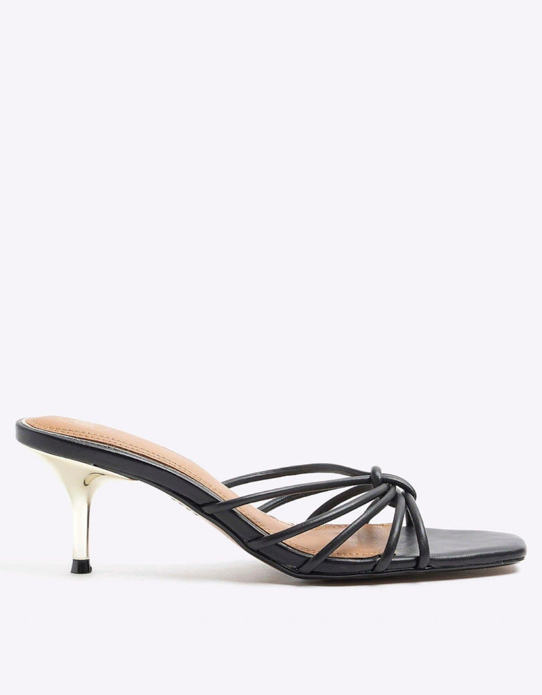 Tubular Knot Sandal - Black