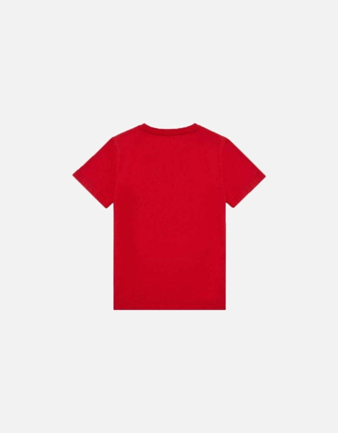 Boys Red Cotton T-shirt