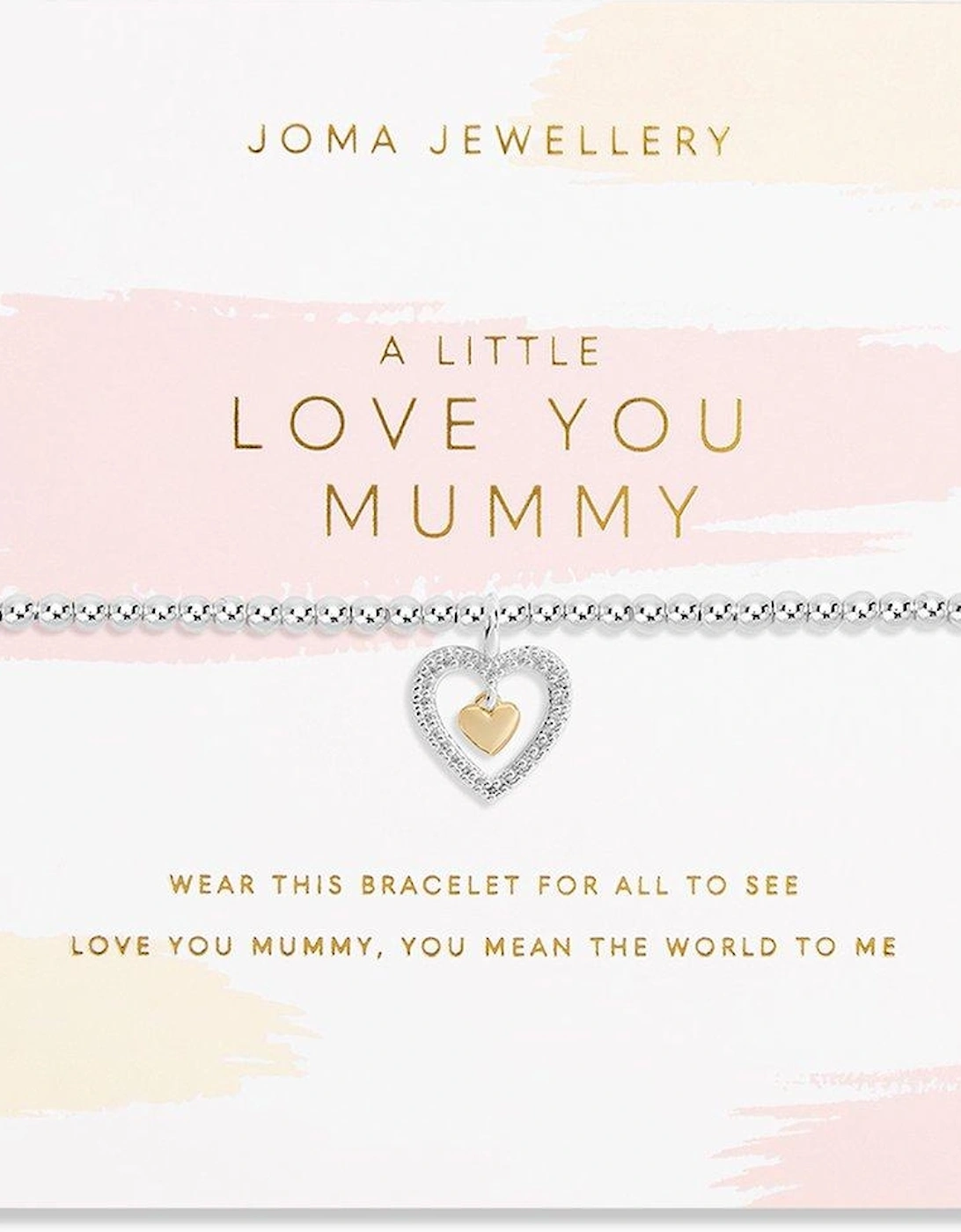 MOTHER'S DAY A LITTLE , LOVE YOU MUMMY , Silver and Gold , Bracelet , 17.5cm stretch, 2 of 1