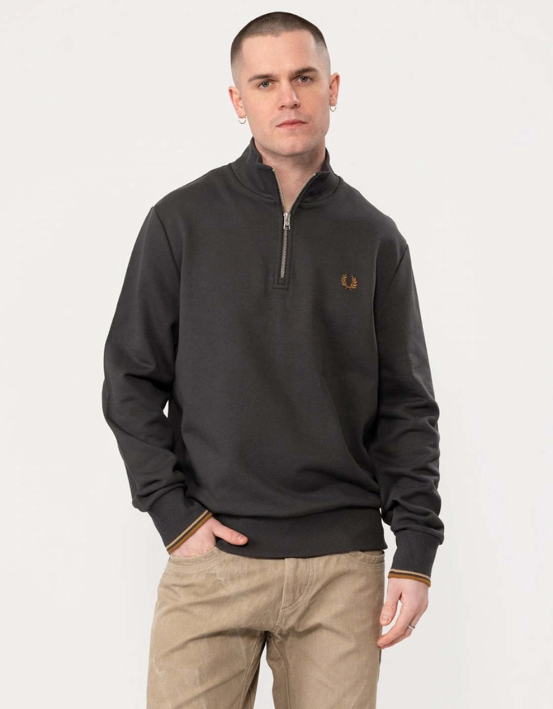 Mens Half Zip Sweatshirt