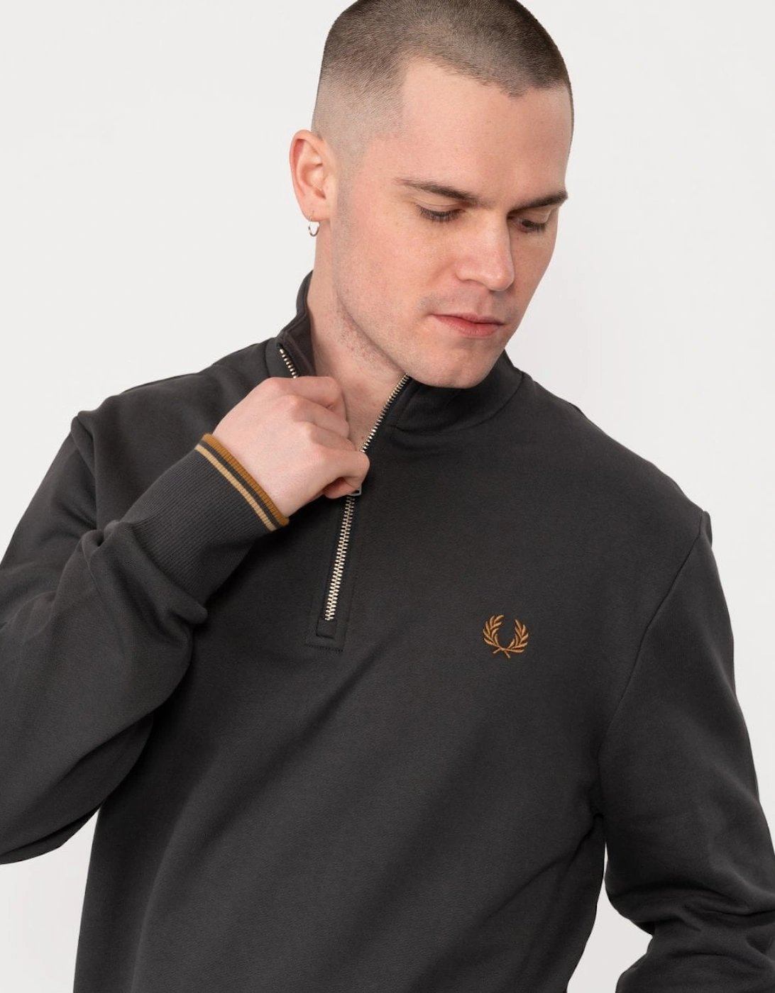 Mens Half Zip Sweatshirt