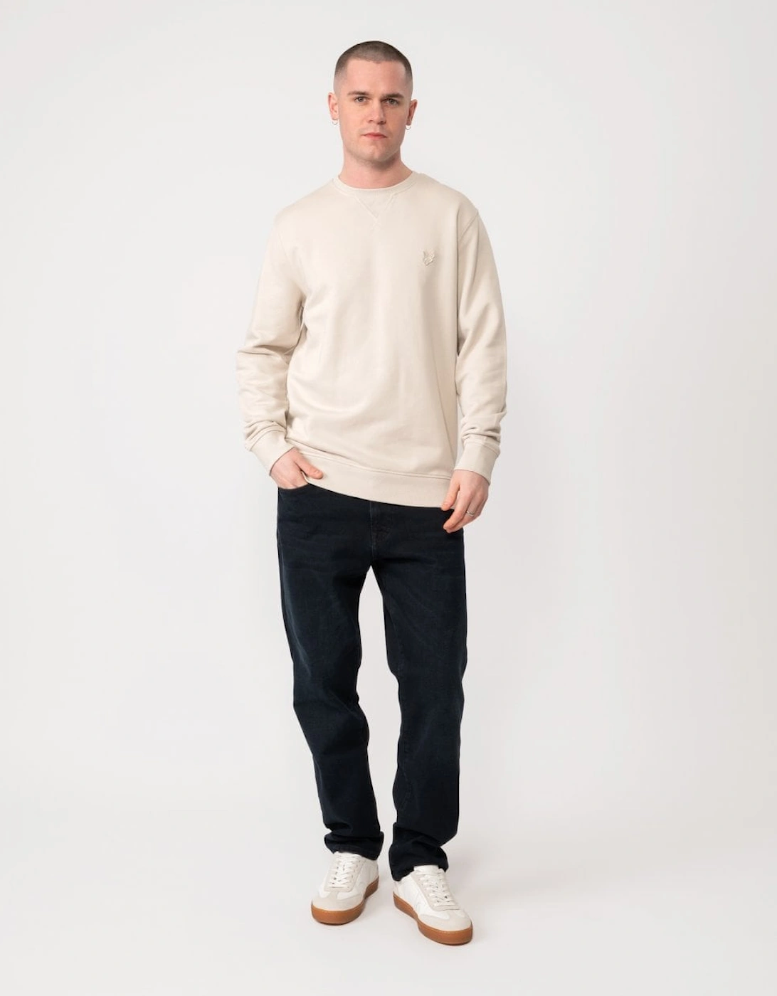 Lyle & Scott Tonal Eagle Mens Crew Neck Sweatshirt