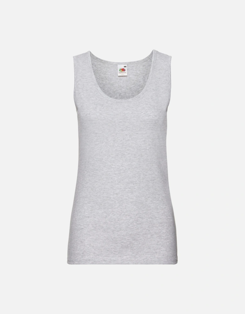 Womens/Ladies Valueweight Heather Lady Fit Vest Top
