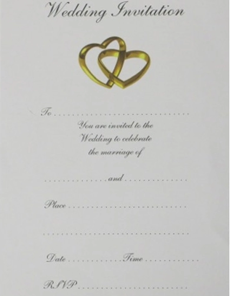 Hearts Wedding Invitation (Pack of 20)