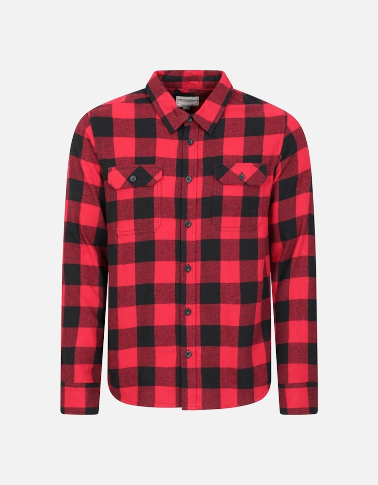 Mens Trace Flannel Long-Sleeved Shirt