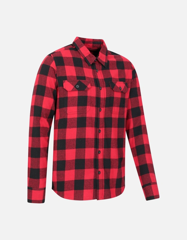 Mens Trace Flannel Long-Sleeved Shirt