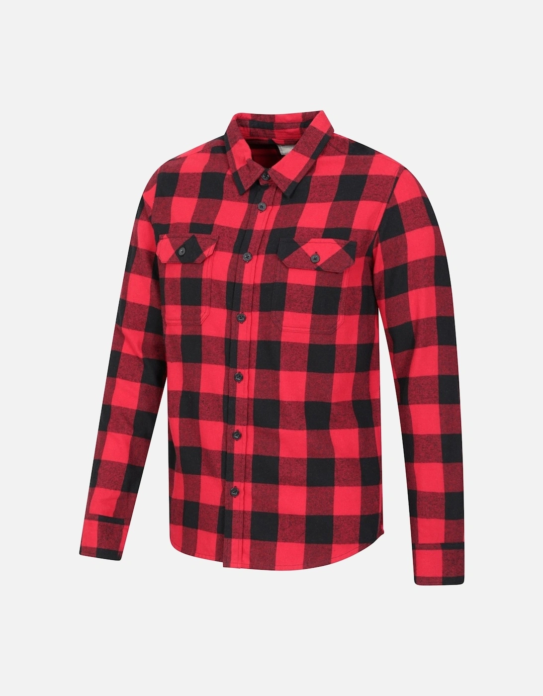 Mens Trace Flannel Long-Sleeved Shirt