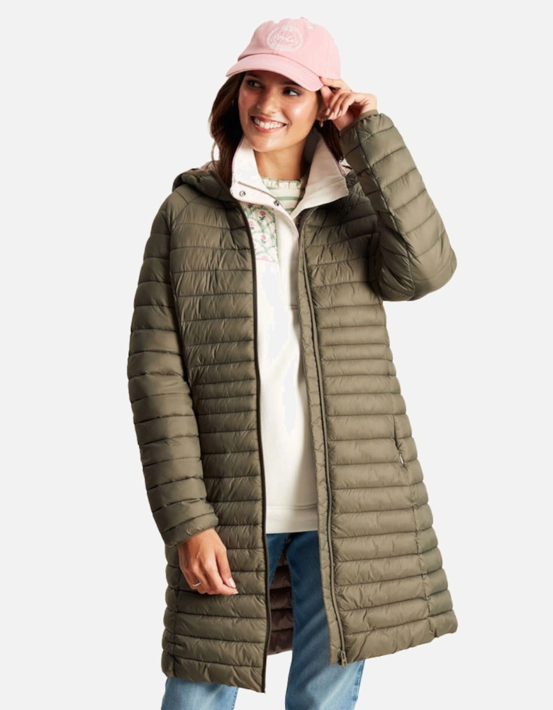 Womens Bramley Longline Padded Hooded Puffer Coat