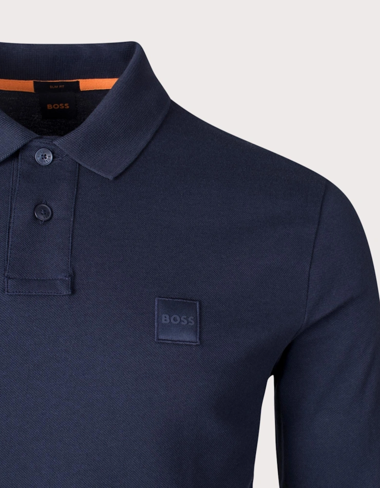 Slim Fit Passerby Long Sleeve Polo Shirt