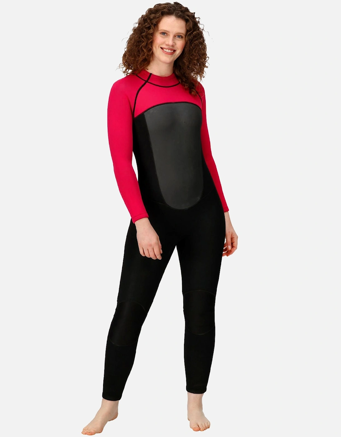 Womens Full Surfing Back Zip Wetsuit, 16 of 15