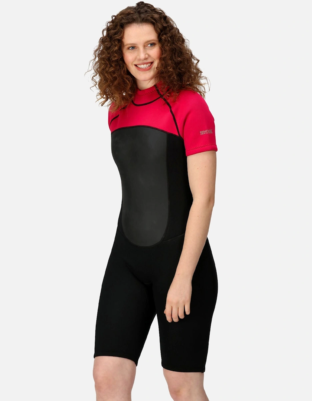 Womens Shorty Surfing Back Zip Wetsuit