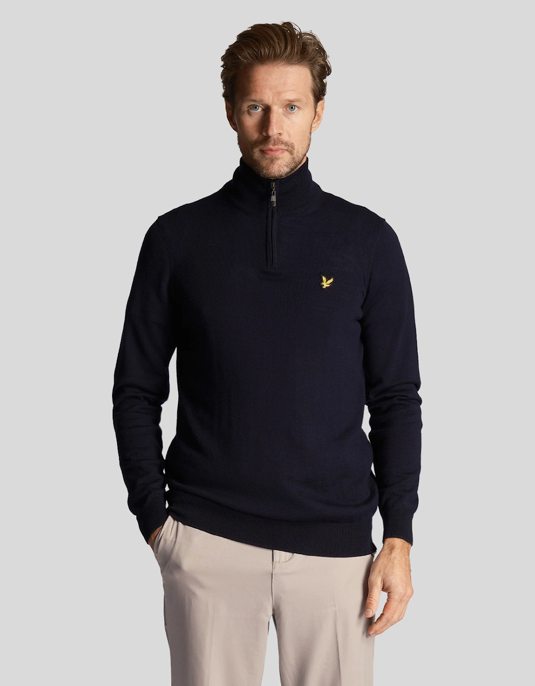 Golf Core 1/4 Zip Merino Jumper, 6 of 5