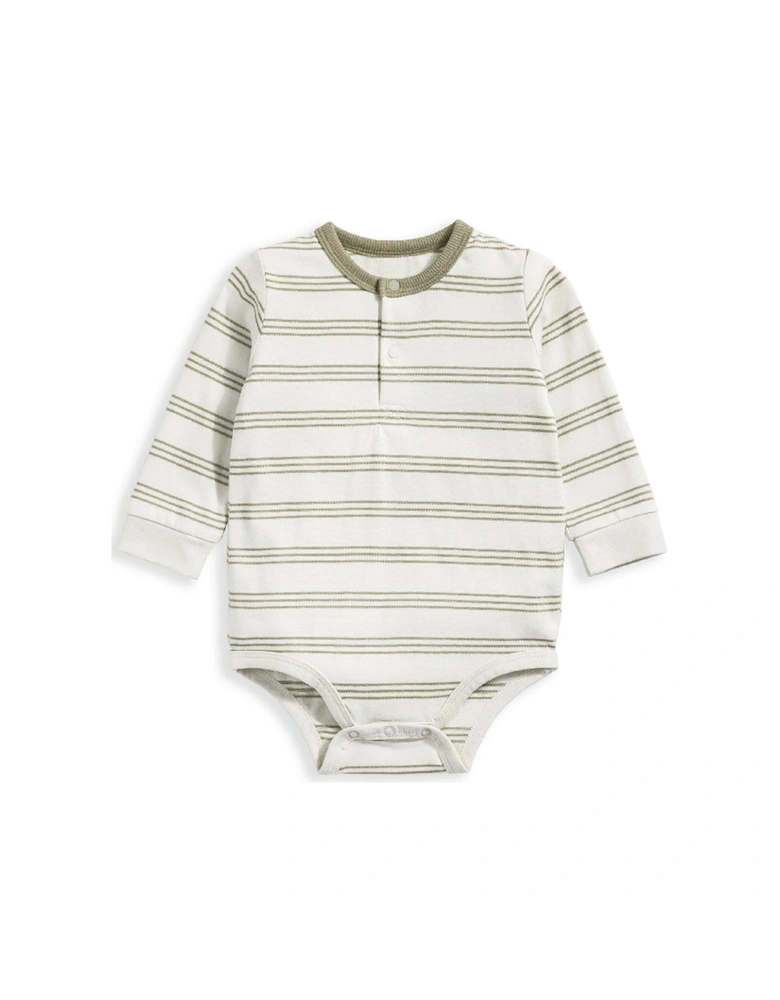 Baby Boys Stripe Bodysuit - Green