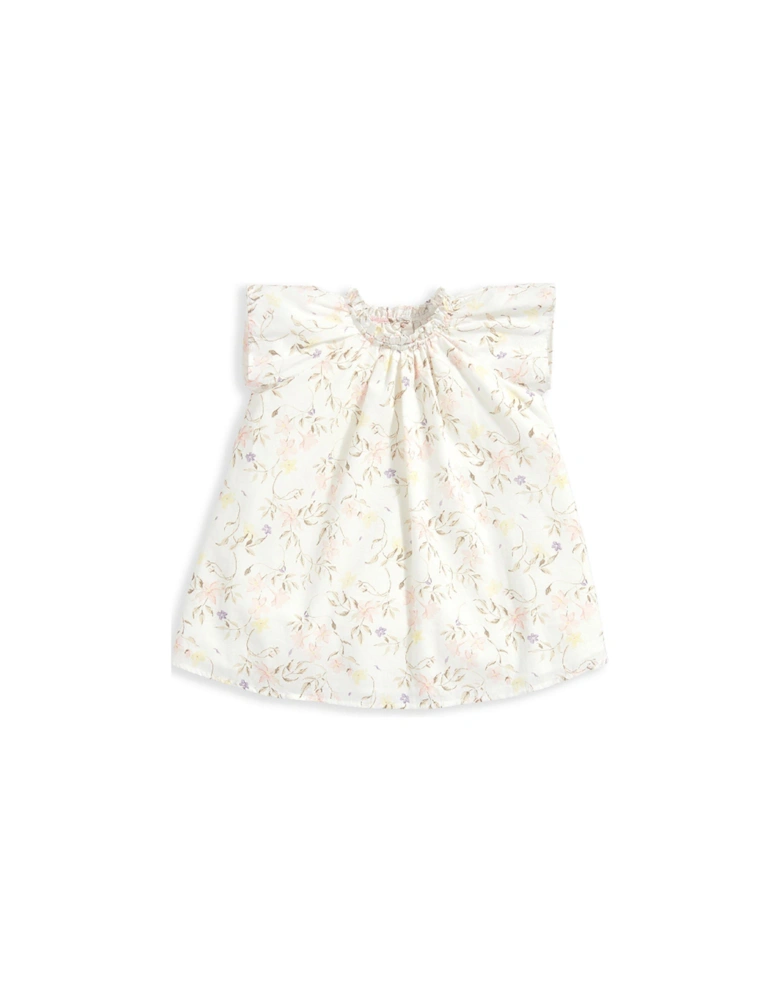 Baby Girls Floral Print Dress and Bloomers - Multi