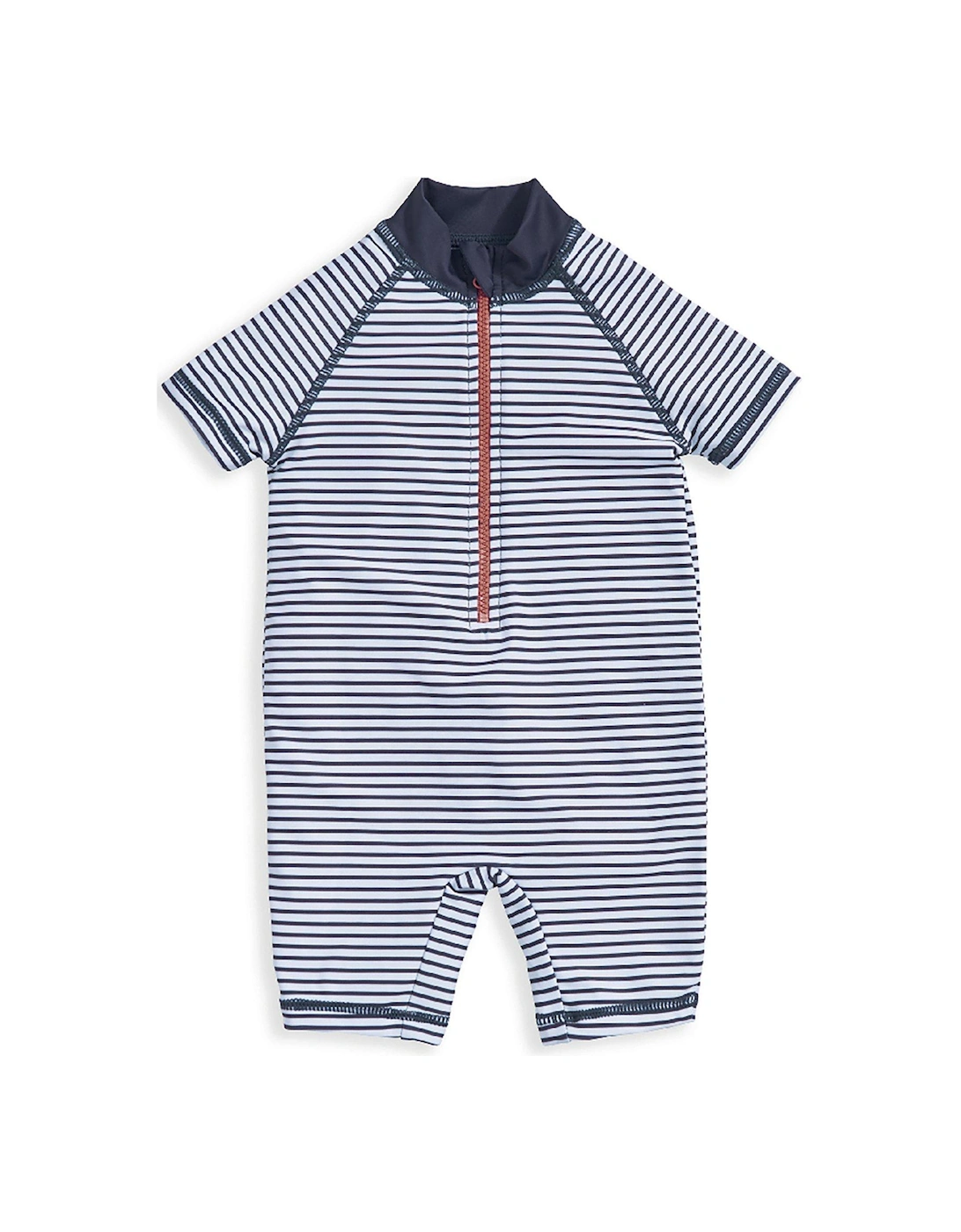 Baby Boys Long Sleeved Striped Rashsuit - Blue, 2 of 1