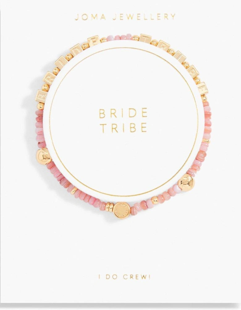 HAPPY LITTLE MOMENTS , BRIDE TRIBE , Gold , Bracelet , 17.5cm stretch