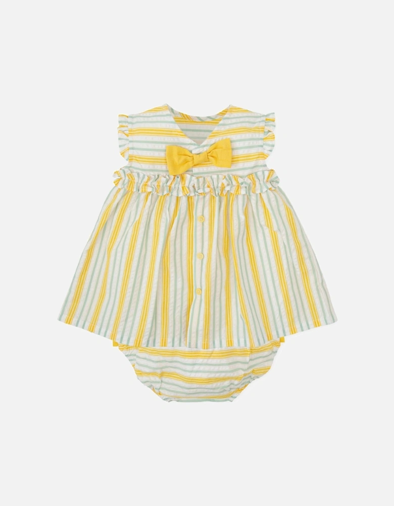 Yellow Stripe Dress & Briefs