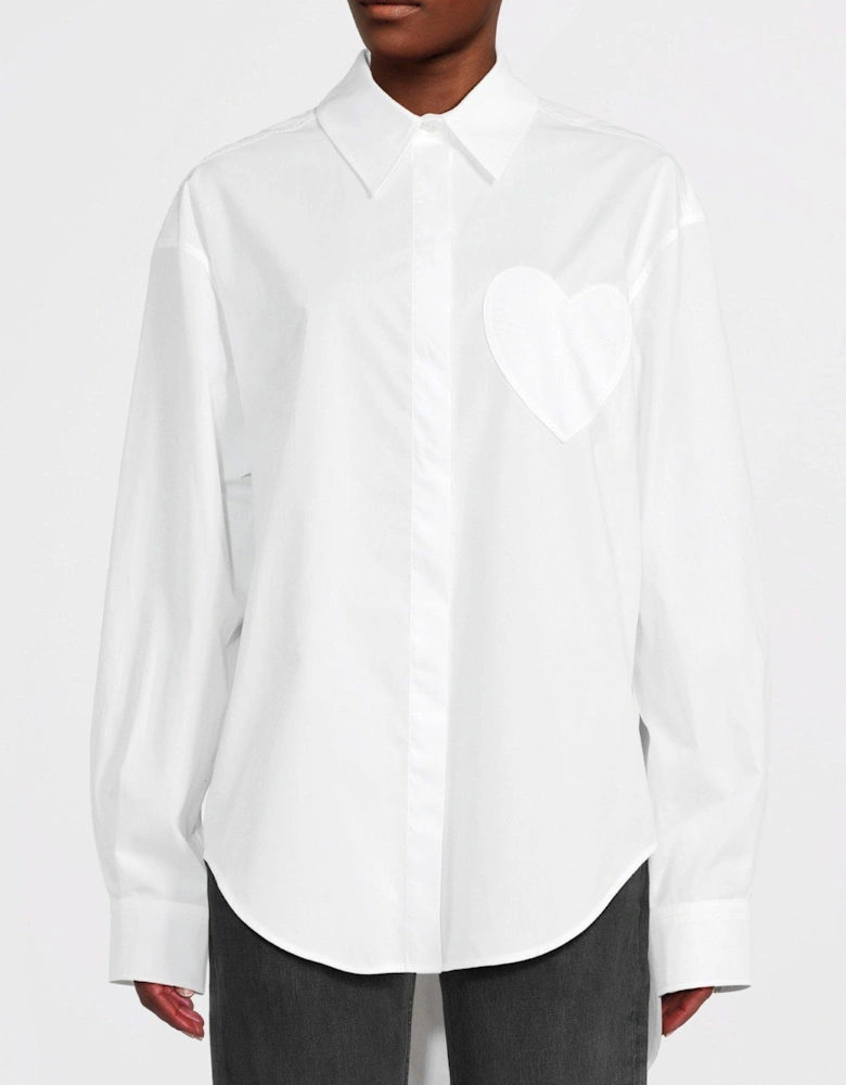 Tonal Heart Shirt - White